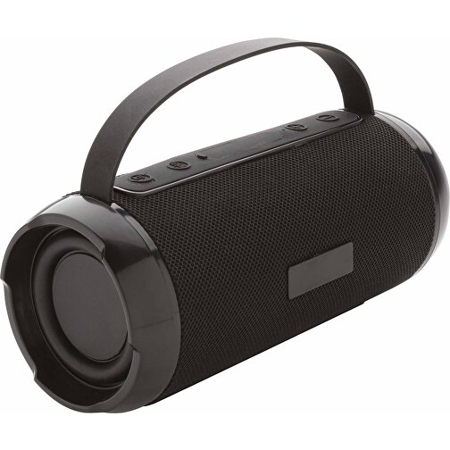 Soundboom Wasserdichter 6W Speaker Aus RCS Kunststoff, Schwarz , schwarz, ABS - recycelt, 19,00cm (Höhe), Bild 1