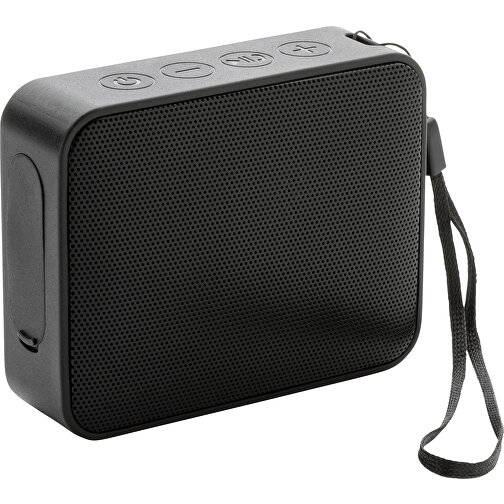Urban Vitamin Vallejo 3W IPX 7 Speaker Aus RCS Kunststoff, Schwarz , schwarz, ABS - recycelt, 9,50cm x 7,50cm (Länge x Höhe), Bild 1