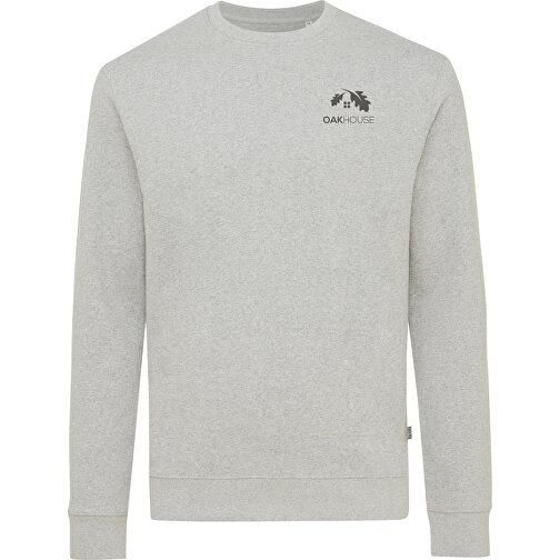 Iqoniq Denali Ungefärbt. Rundhals-Sweater Aus Recycelter BW, Heather Grey , heather grey, 50% recycelte und 50% biologische Baumwolle, XXS, 65,50cm x 1,00cm (Länge x Höhe), Bild 4