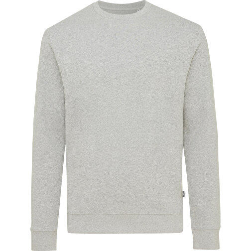 Iqoniq Denali Ungefärbt. Rundhals-Sweater Aus Recycelter BW, Heather Grey , heather grey, 50% recycelte und 50% biologische Baumwolle, L, 73,50cm x 1,00cm (Länge x Höhe), Bild 1