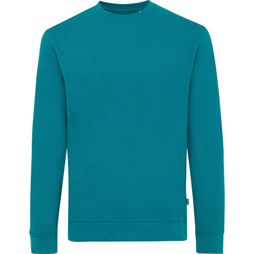 Iqoniq Zion Rundhals-Sweater Aus Recycelter Baumwolle, Verdigris , verdigris, 50% recycelte und 50% biologische Baumwolle, XXS, 65,50cm x 1,00cm (Länge x Höhe), Bild 1