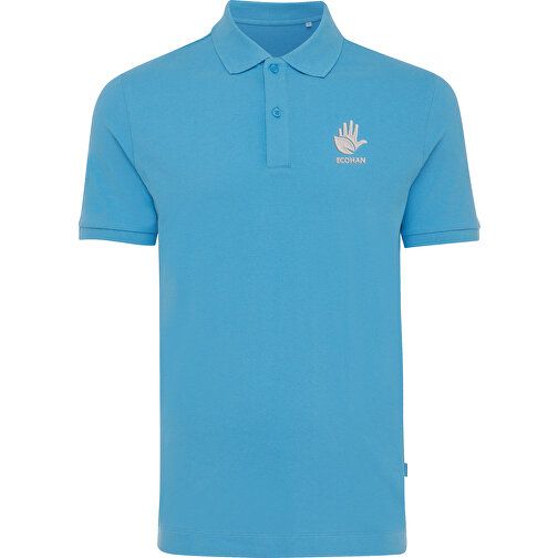 Iqoniq Yosemite Piqué-Poloshirt Aus Recycelter Baumwolle, Tranquil Blue , tranquil blue, 50% recycelte und 50% biologische Baumwolle, XS, 67,00cm x 0,50cm (Länge x Höhe), Bild 3