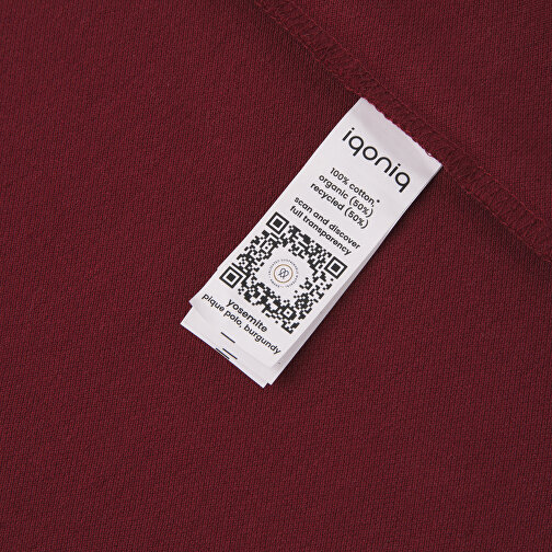 Iqoniq Yosemite Piqué-Poloshirt Aus Recycelter Baumwolle, Burgunderrot , burgunderrot, 50% recycelte und 50% biologische Baumwolle, XXXL, 79,00cm x 0,50cm (Länge x Höhe), Bild 5