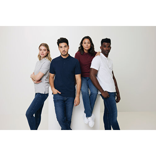 Iqoniq Yosemite Piqué-Poloshirt Aus Recycelter Baumwolle, Burgunderrot , burgunderrot, 50% recycelte und 50% biologische Baumwolle, XXS, 65,00cm x 0,50cm (Länge x Höhe), Bild 7