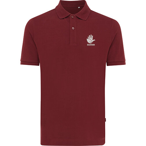 Iqoniq Yosemite Piqué-Poloshirt Aus Recycelter Baumwolle, Burgunderrot , burgunderrot, 50% recycelte und 50% biologische Baumwolle, L, 73,00cm x 0,50cm (Länge x Höhe), Bild 6