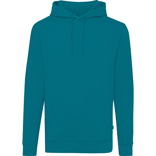 Iqoniq Jasper Hoodie Aus Recycelter Baumwolle, Verdigris , verdigris, 50% recycelte und 50% biologische Baumwolle, XXS, 66,00cm x 1,00cm (Länge x Höhe), Bild 1