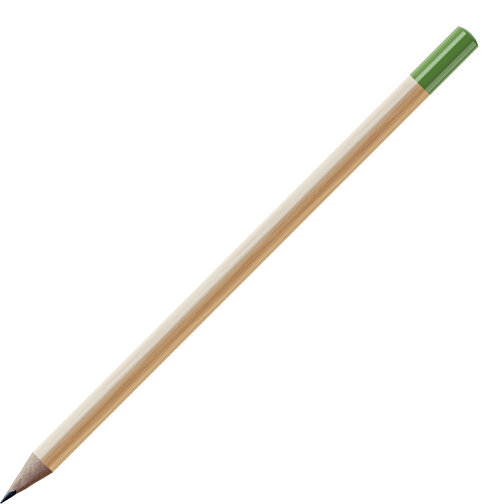 Bleistift, Natur, Rund , natur / grün, Holz, 17,50cm (Länge), Bild 1
