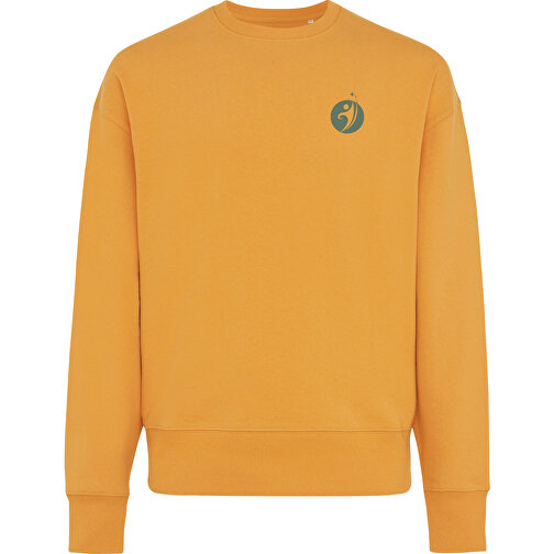 Iqoniq Kruger Relax-Rundhals-Sweater Aus Recycelt. Baumwolle, Sundial Orange , sundial orange, 50% recycelte und 50% biologische Baumwolle, XXL, 77,50cm x 1,00cm (Länge x Höhe), Bild 3