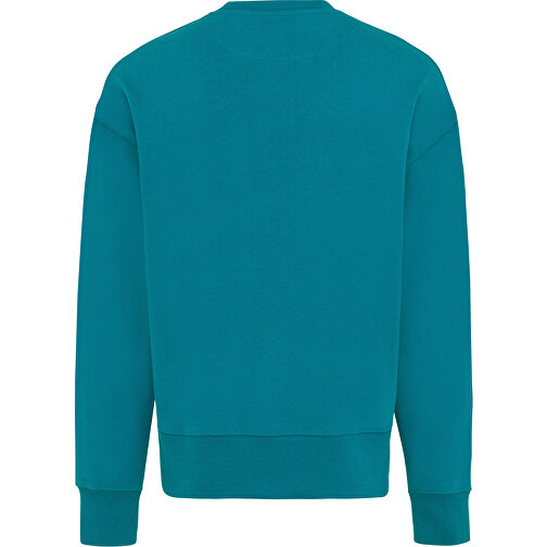 Iqoniq Kruger Relax-Rundhals-Sweater Aus Recycelt. Baumwolle, Verdigris , verdigris, 50% recycelte und 50% biologische Baumwolle, L, 73,50cm x 1,00cm (Länge x Höhe), Bild 2