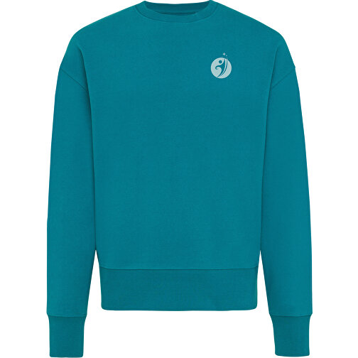 Iqoniq Kruger Relax-Rundhals-Sweater Aus Recycelt. Baumwolle, Verdigris , verdigris, 50% recycelte und 50% biologische Baumwolle, L, 73,50cm x 1,00cm (Länge x Höhe), Bild 6