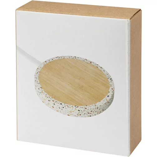 Tapis de charge à induction Terrazzo de 10 W en bambou, Image 3