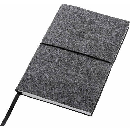 Cuaderno A5 de tapas blandas fabricado con fieltro reciclado certificado GRS, Imagen 2