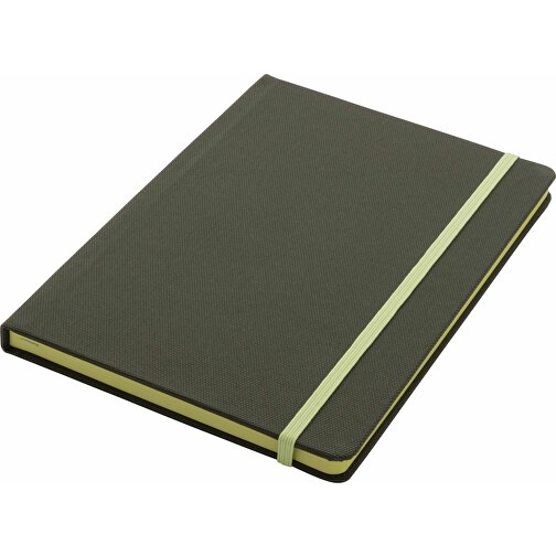 GRS-zertifiziertes RPET-A5-Notizbuch, Grün , grün, PET - recycelt, 21,30cm x 1,50cm (Länge x Höhe), Bild 2