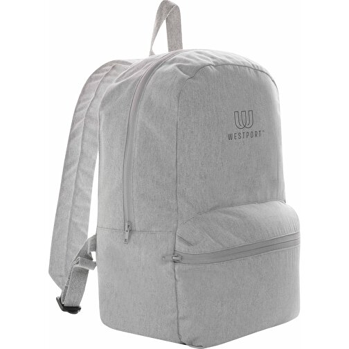 Impact Aware™ 285g/m² RCanvas-Rucksack, Ungefärbt, Grau , grau, Canvas - recycelt, 30,00cm x 41,00cm (Länge x Höhe), Bild 5