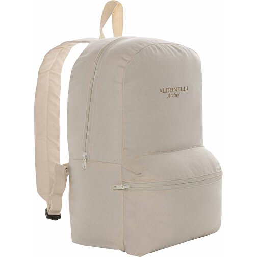 Impact Aware™ 285g/m² RCanvas-Rucksack, Ungefärbt, Off White , off white, Canvas - recycelt, 30,00cm x 41,00cm (Länge x Höhe), Bild 5