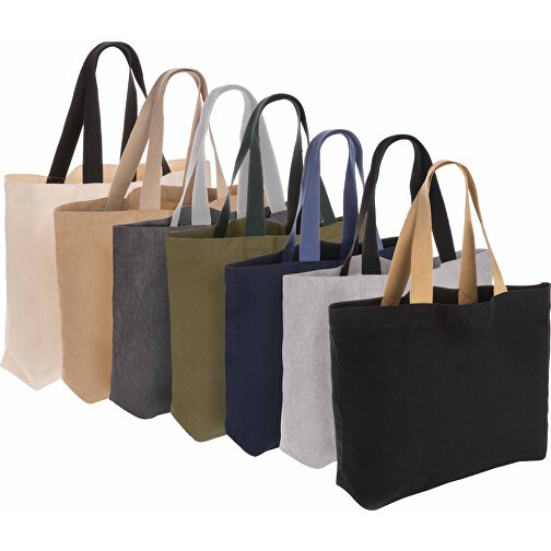 Impact Aware™ 240g/m² Große Tasche Aus RCanvas, Ungefärbt, Grau , grau, Canvas - recycelt, 57,00cm x 32,00cm (Länge x Höhe), Bild 4