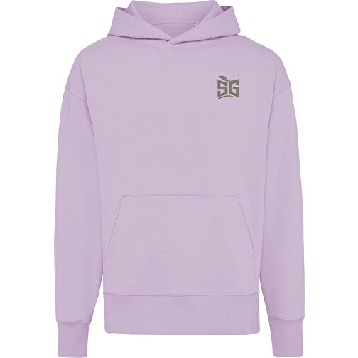 Iqoniq Yoho Relax-Hoodie Aus Recycelter Baumwolle, Lavender , lavender, 50% recycelte und 50% biologische Baumwolle, XL, 74,00cm x 1,00cm (Länge x Höhe), Bild 3