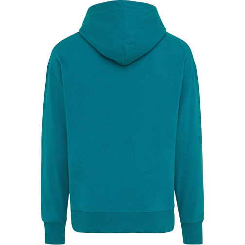 Iqoniq Yoho Relax-Hoodie Aus Recycelter Baumwolle, Verdigris , verdigris, 50% recycelte und 50% biologische Baumwolle, XS, 66,00cm x 1,00cm (Länge x Höhe), Bild 2