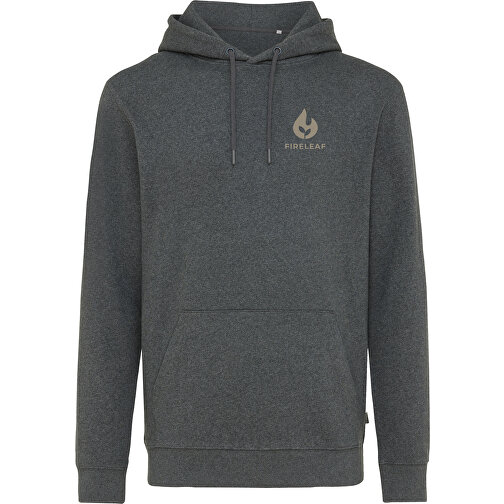 Iqoniq Torres Ungefärbter Hoodie Aus Recycelter Baumwolle, Ungefärbtes Anthrazit , ungefärbtes Anthrazit, 50% recycelte und 50% biologische Baumwolle, XS, 68,00cm x 1,00cm (Länge x Höhe), Bild 4