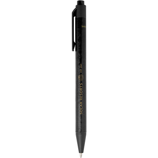 Chartik Kugelschreiber Aus Recyceltem Papier Mit Matter Oberfläche, Einfarbig , schwarz, Recyceltes Papier, 14,00cm (Länge), Bild 5