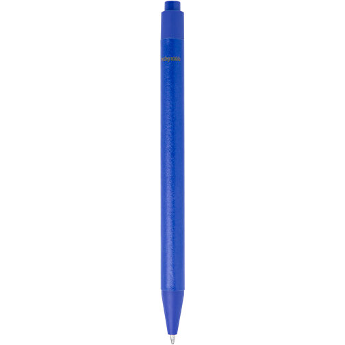 Chartik Kugelschreiber Aus Recyceltem Papier Mit Matter Oberfläche, Einfarbig , blau, Recyceltes Papier, 14,00cm (Länge), Bild 6