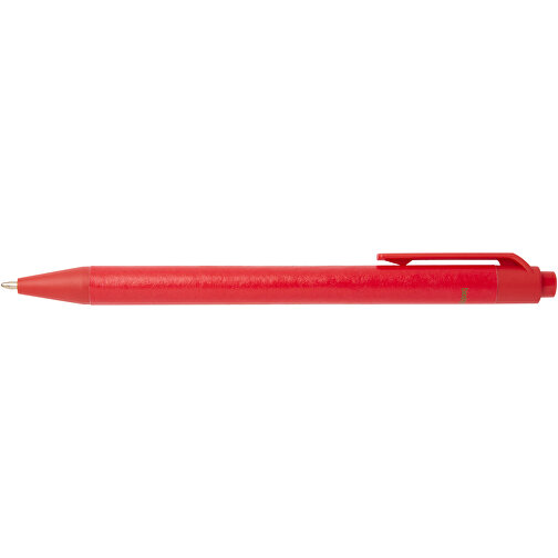 Chartik Kugelschreiber Aus Recyceltem Papier Mit Matter Oberfläche, Einfarbig , rot, Recyceltes Papier, 14,00cm (Länge), Bild 4