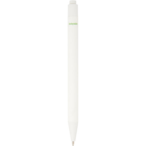 Chartik Kugelschreiber Aus Recyceltem Papier Mit Matter Oberfläche, Einfarbig , weiß, Recyceltes Papier, 14,00cm (Länge), Bild 6