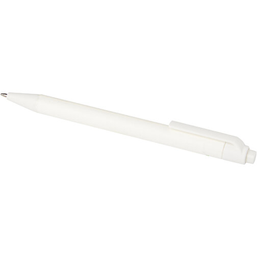 Chartik Kugelschreiber Aus Recyceltem Papier Mit Matter Oberfläche, Einfarbig , weiß, Recyceltes Papier, 14,00cm (Länge), Bild 7