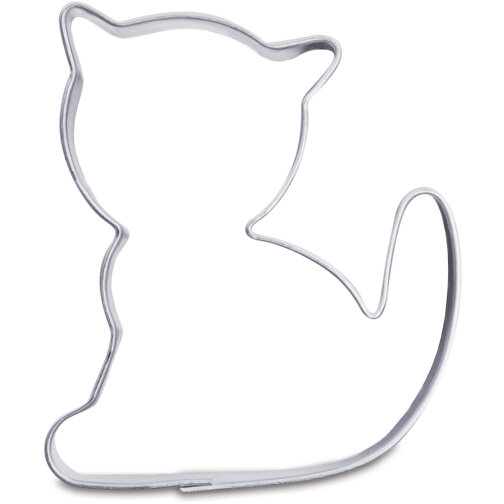 Backförmchen-Konserve - Katze + Maus + Herz , individuell, Edelstahl, Kunststoff, Papier, 10,00cm (Höhe), Bild 2