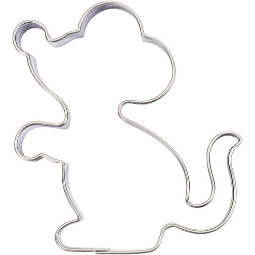 Backförmchen-Konserve - Katze + Maus + Herz , individuell, Edelstahl, Kunststoff, Papier, 10,00cm (Höhe), Bild 3