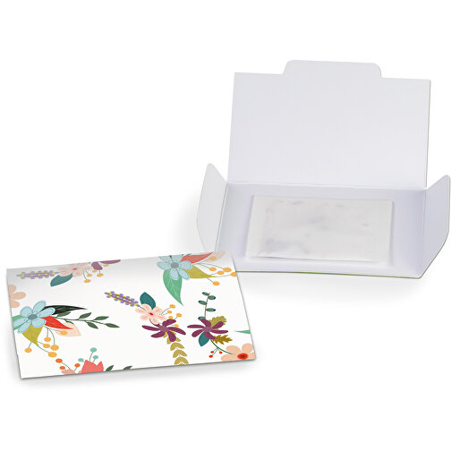 Flower-Card Mit Samen - Standardmotiv - Sommerblumenmischung , individuell, Saatgut, Papier, 5,50cm x 8,00cm (Länge x Breite), Bild 1