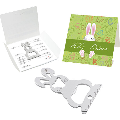 Set de cadeaux / articles cadeaux : ROMINOX® Key Tool Bunny (16 functions) emballage à motif Frohe, Image 1