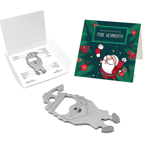 Set de cadeaux / articles cadeaux : ROMINOX® Key Santa (19 functions) emballage à motif Frohe Weih, Image 1