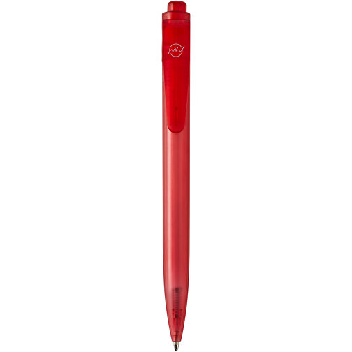 Thalaasa Kugelschreiber Aus Ozean Plastik , Marksman, rot, Recycelter Kunststoff, 14,30cm (Länge), Bild 1