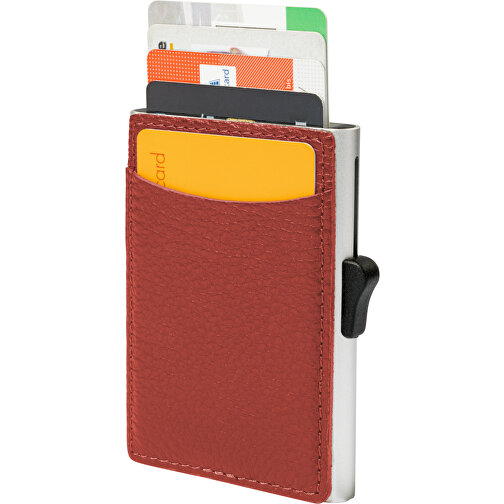 C-Secure RFID Kartenhalter , tomate, Metall, 9,50cm x 6,50cm (Länge x Breite), Bild 1