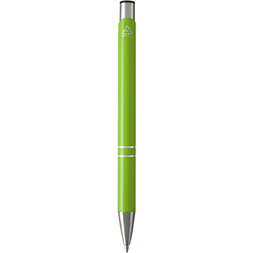 Moneta Kugelschreiber Aus Recyceltem Aluminium , limone, Recycled Aluminium, ABS Kunststoff, Eisen, 13,60cm (Länge), Bild 7