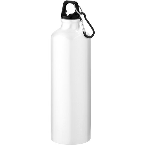Oregon 770 Ml RCS-zertifizierte Trinkflasche Aus Recyceltem Aluminium Mit Karabinerhaken , weiß, Recycled Aluminium, 25,00cm (Höhe), Bild 1