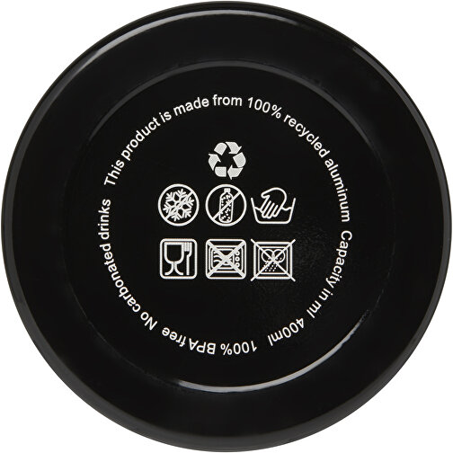 Oregon 400 Ml RCS-zertifizierte Trinkflasche Aus Recyceltem Aluminium Mit Karabinerhaken , schwarz, Recycled Aluminium, 17,60cm (Höhe), Bild 3