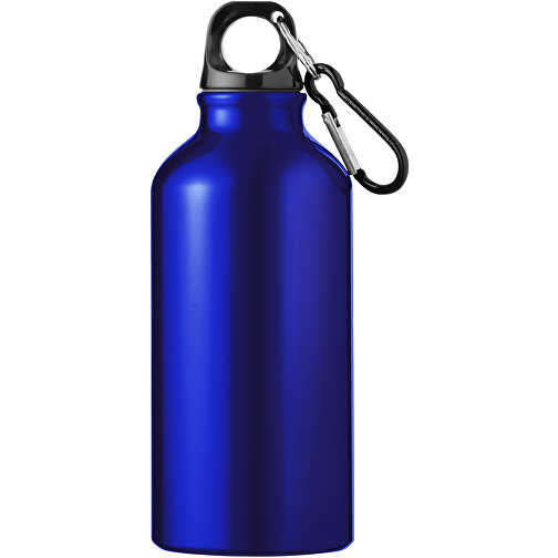 Oregon 400 Ml RCS-zertifizierte Trinkflasche Aus Recyceltem Aluminium Mit Karabinerhaken , blau, Recycled Aluminium, 17,60cm (Höhe), Bild 2