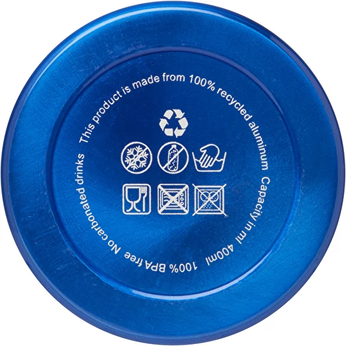 Bouteille d eau Oregon de 400 ml en aluminium recyclé certifié RCS avec mousqueton, Image 3