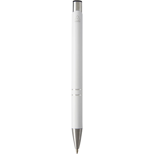 Moneta Kugelschreiber Aus Recyceltem Aluminium , weiß, Recycled Aluminium, ABS Kunststoff, Eisen, 13,60cm (Länge), Bild 7