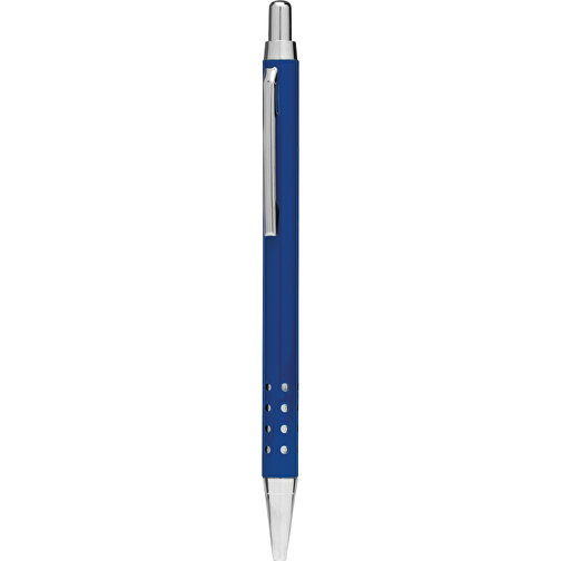 Aluminium-Kugelschreiber BUKAREST , blau, Aluminium / Stahl, 13,50cm (Länge), Bild 1