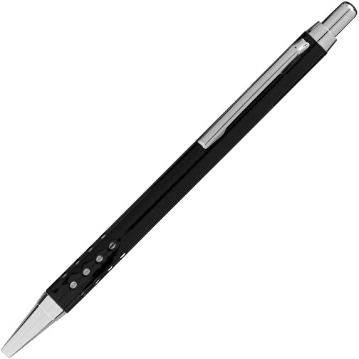 Aluminium-Kugelschreiber BUKAREST , schwarz, Aluminium / Stahl, 13,50cm (Länge), Bild 2