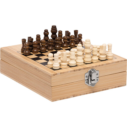 Vinuppsättning BAMBOO CHESS med schackspel, Bild 1