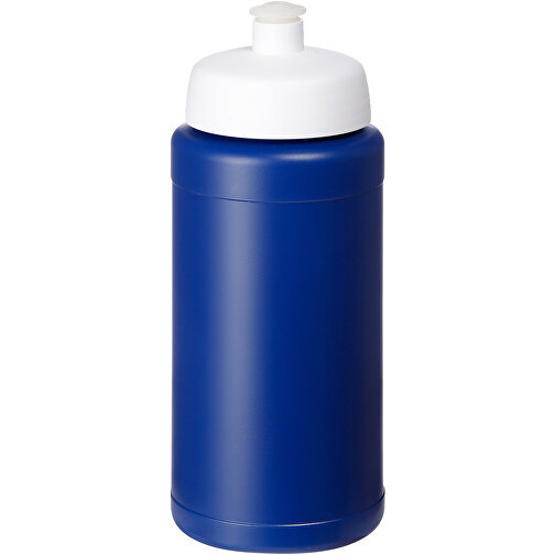 Baseline Plus Renew 500 Ml Sportflasche , blau, weiß, Zuckerrohr Biokunststoff, 90% PP Kunststoff, 10% TPE Kunststoff, 18,30cm (Höhe), Bild 1