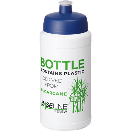 Baseline Plus Renew 500 Ml Sportflasche , weiss, blau, Zuckerrohr Biokunststoff, 90% PP Kunststoff, 10% TPE Kunststoff, 18,30cm (Höhe), Bild 2
