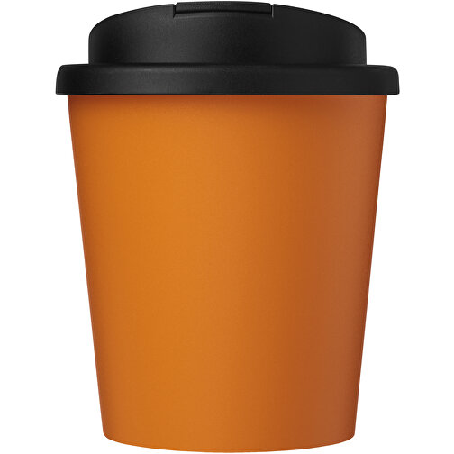 Americano® Espresso 250 Ml Recycelter Isolierbecher Mit Auslaufsicherem Deckel , orange / schwarz, Recycelter PP Kunststoff, 11,80cm (Höhe), Bild 3