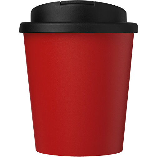 Americano® Espresso 250 Ml Recycelter Isolierbecher Mit Auslaufsicherem Deckel , rot / schwarz, Recycelter PP Kunststoff, 11,80cm (Höhe), Bild 3