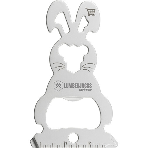 ROMINOX® Key Tool // Bunny - 16 Functions (Osterhase) , Edelstahl, 6,30cm x 0,23cm x 3,80cm (Länge x Höhe x Breite), Bild 10