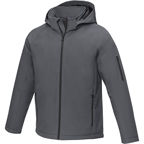 Notus Wattierte Softshell Herrenjacke , storm grey, Mechanisches Stretch Woven 100% Polyester, 250 g/m2, Padding/filling, Taft 100% Polyester, L, , Bild 1